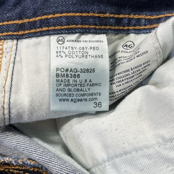 AG Adriano Goldschmied Jeans Mens 36 The Graduate Tailored Leg Denim 360 USA - Picture 6 of 16